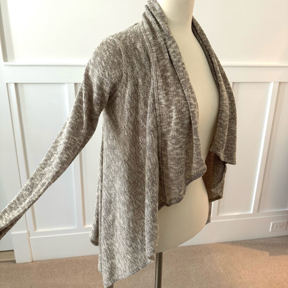 Guess Open Front Knit Cardigan With Draping, Grey… - image 7